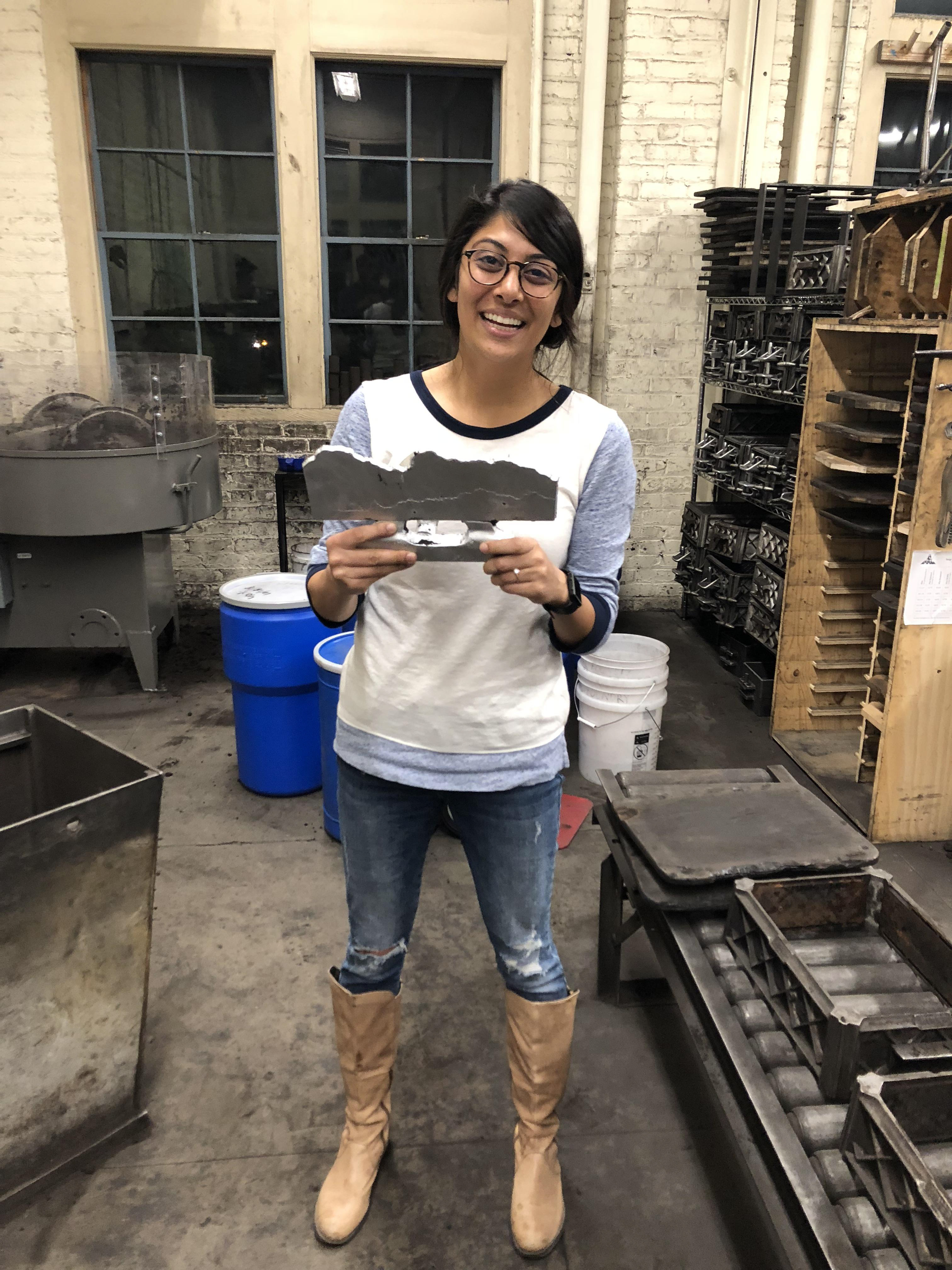 Fresh cast aluminum