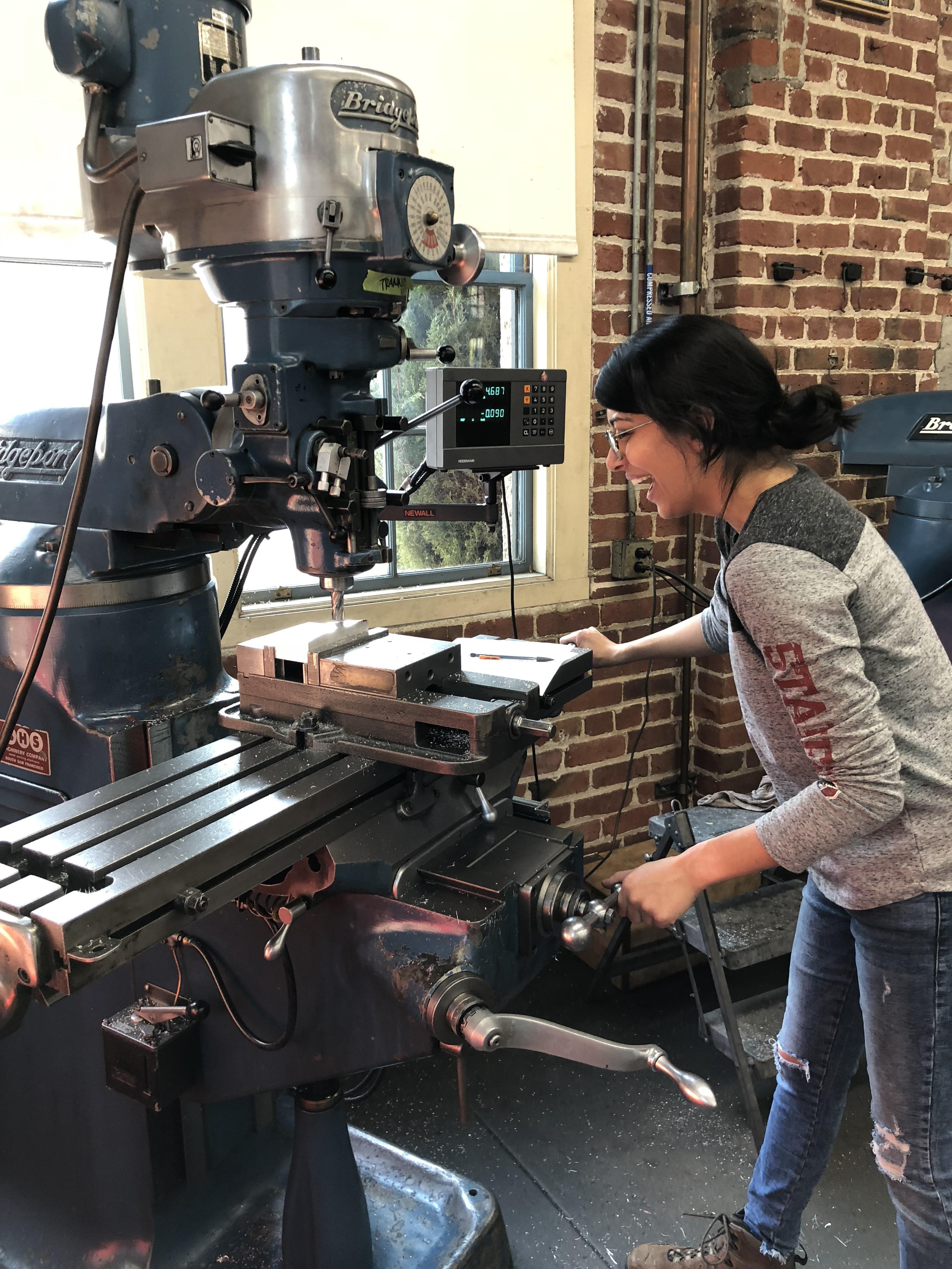 Milling the aluminum base